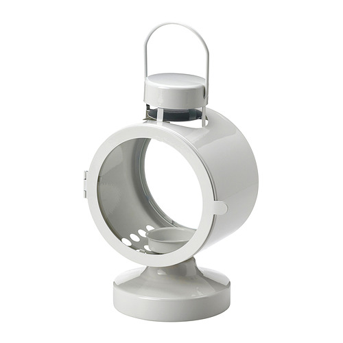 FLODSVALA - 小蠟燭燭台 室內/戶外用，淺乳白色，21 公分 | IKEA 線上購物 - E1002104_S4