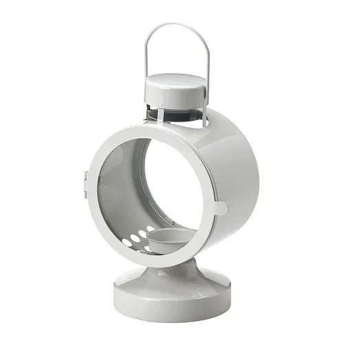 FLODSVALA - 小蠟燭燭台 室內/戶外用，淺乳白色，21 公分 | IKEA 線上購物 - E1002104_S4