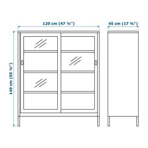 IDÅSEN 玻璃門櫃
