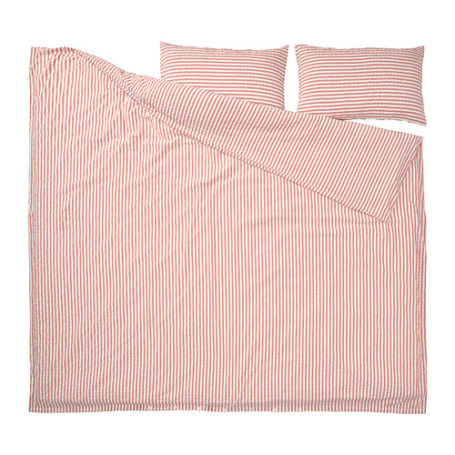 SMÅNUNNEÖRT duvet cover and 2 pillowcases