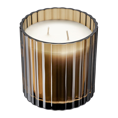 TOFSTÄRNA - 2芯香氛杯狀蠟燭，無花果葉 棕色，50 時 | IKEA 線上購物 - E1002119_S4