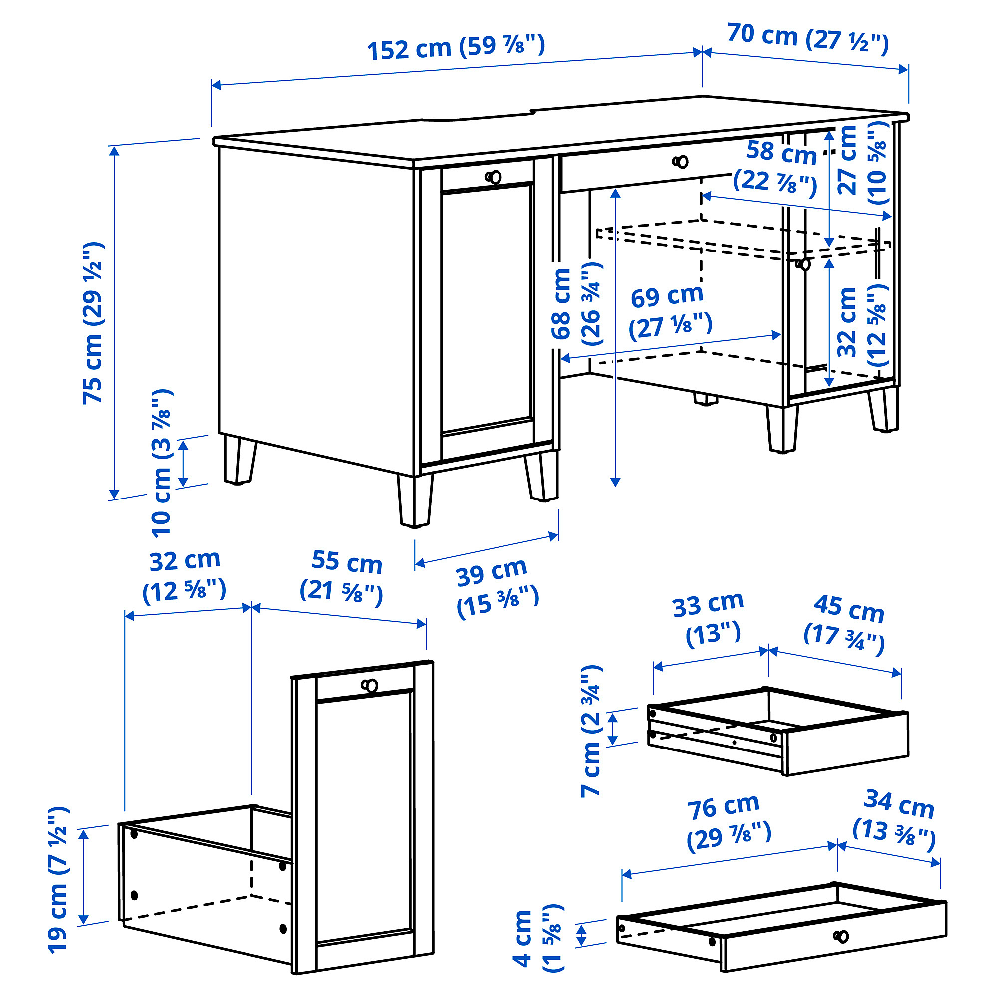 IDANÄS 書桌/工作桌