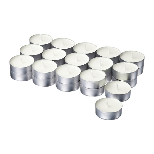 LOTSFÅGEL - scented tealight, Fresh linen white, 3.5 hr | IKEA Taiwan Online - E1002149_S4