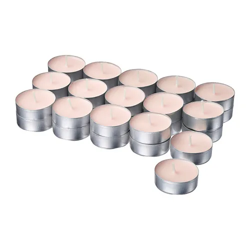 LOTSFÅGEL - 芳香小蠟燭, 粉紅花香味 淺粉紅色, 3.5 時 | IKEA 線上購物 - E1002153_S4