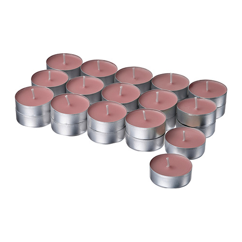 LOTSFÅGEL - scented tealight, Red berries light pink, 3.5 hr | IKEA Taiwan Online - E1002154_S4