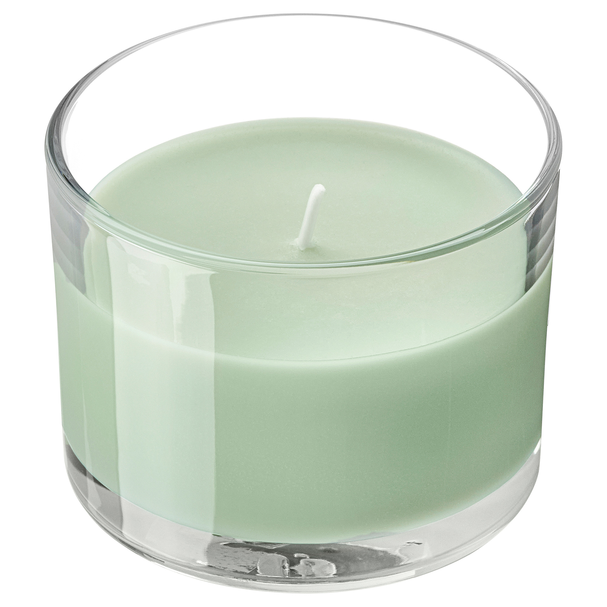 LOTSFÅGEL scented candle in glass