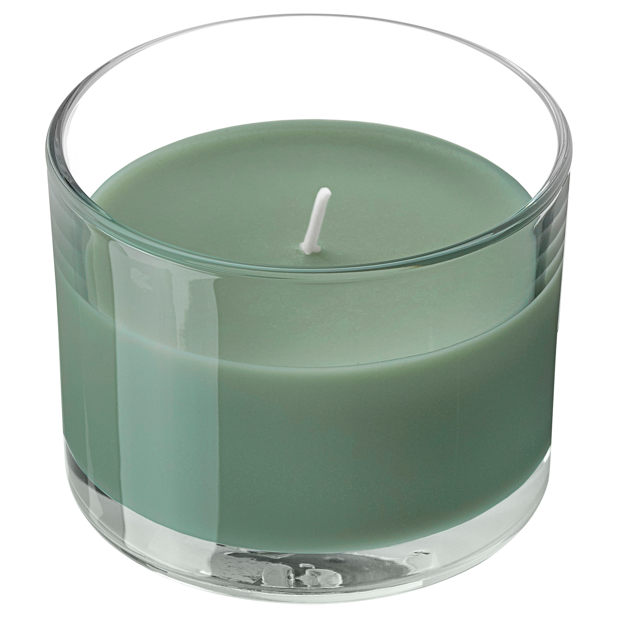 LOTSFÅGEL scented candle in glass
