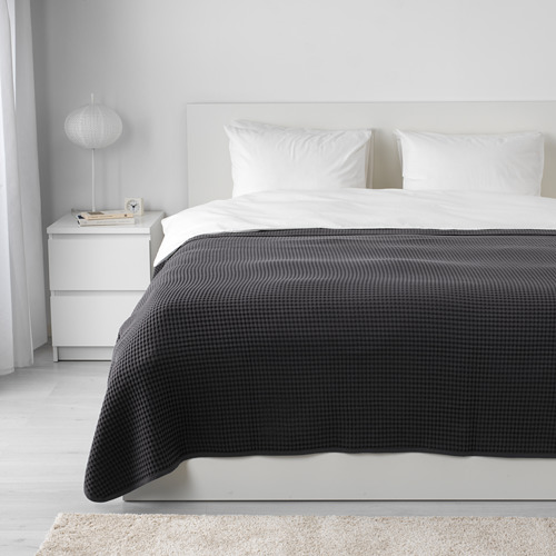 VÅRELD - bedspread, dark grey | IKEA Taiwan Online - PE632118_S4