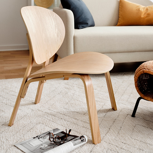 FRÖSET - 休閒椅, 實木貼皮, 染白橡木 | IKEA 線上購物 - PE816848_S4