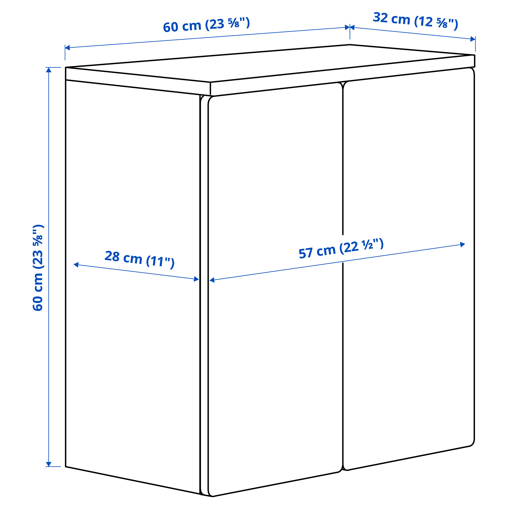 SMÅSTAD wall cabinet