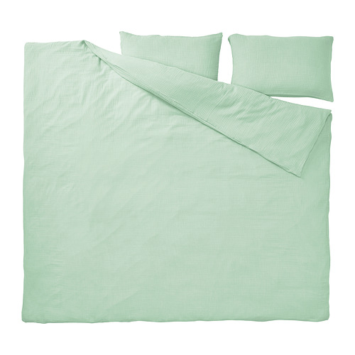 SCHERSMIN duvet cover and 2 pillowcases
