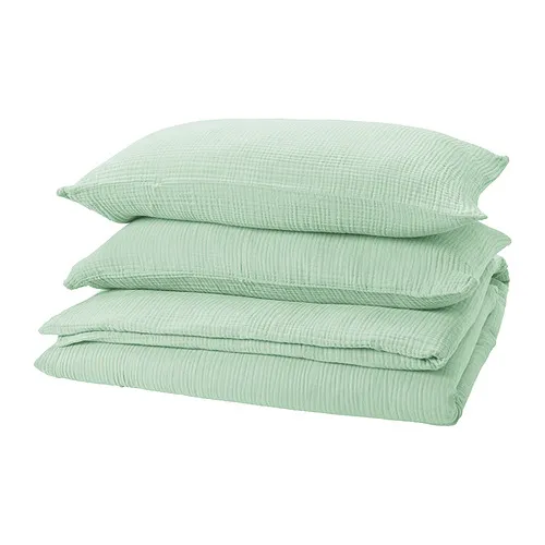 SCHERSMIN - 被套附2個枕頭套, 淺綠色, 200x200/50x80 公分 | IKEA 線上購物 - PE963490_S4