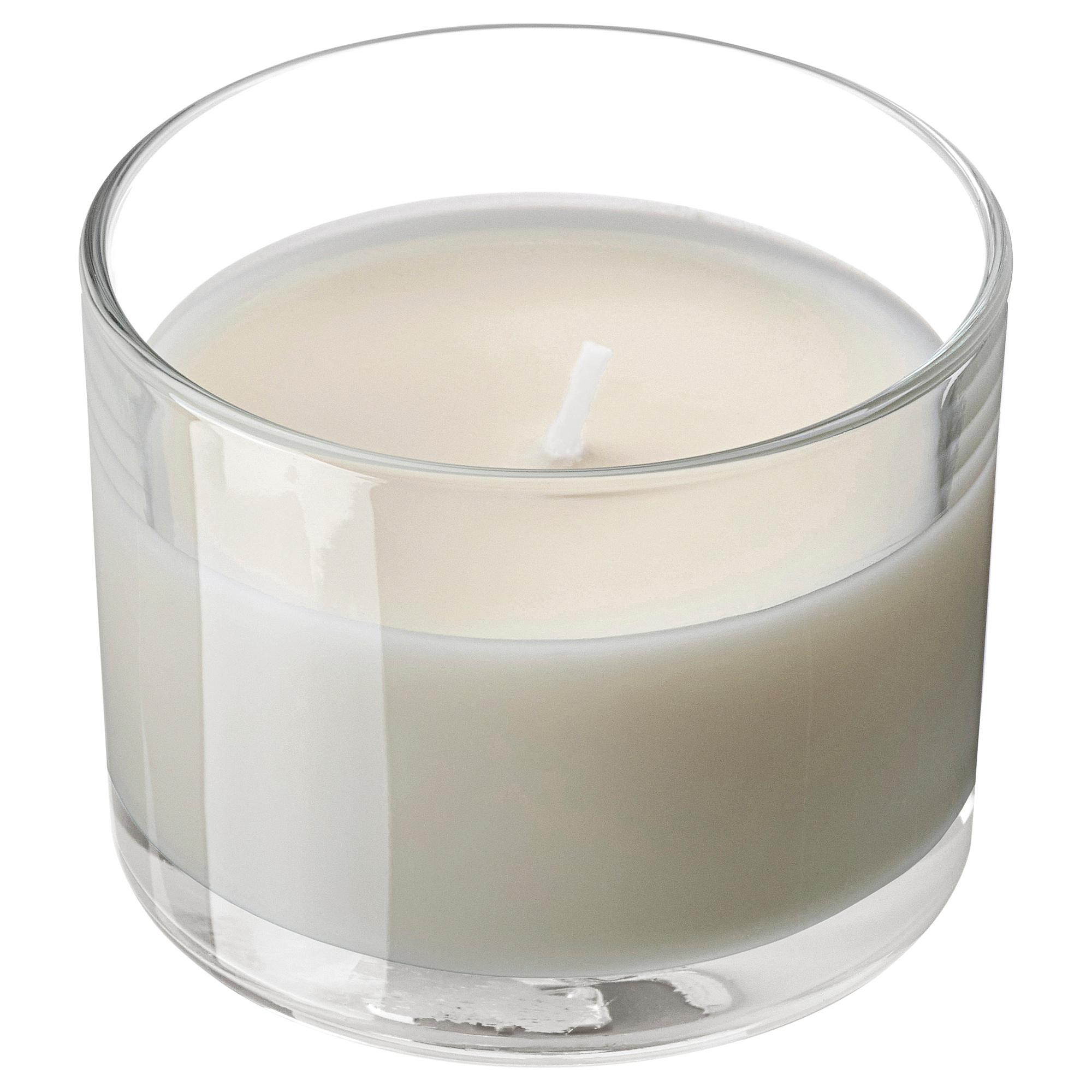 LOTSFÅGEL scented candle in glass