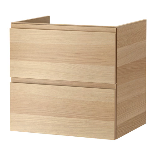 GODMORGON - wash-stand with 2 drawers, white stained oak effect | IKEA Taiwan Online - PE621737_S4