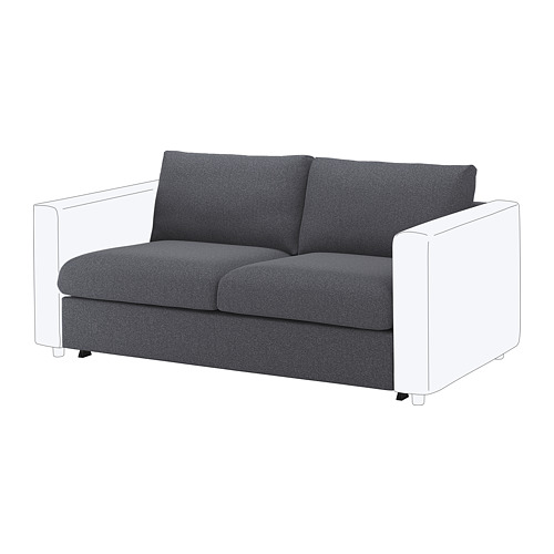 VIMLE cover for 2-seat sofa-bed section