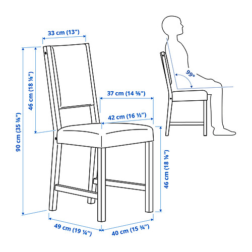 INGATORP/STEFAN table and 4 chairs