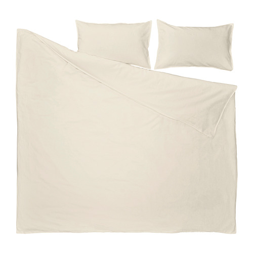 RUNDHAGTORN duvet cover and 2 pillowcases