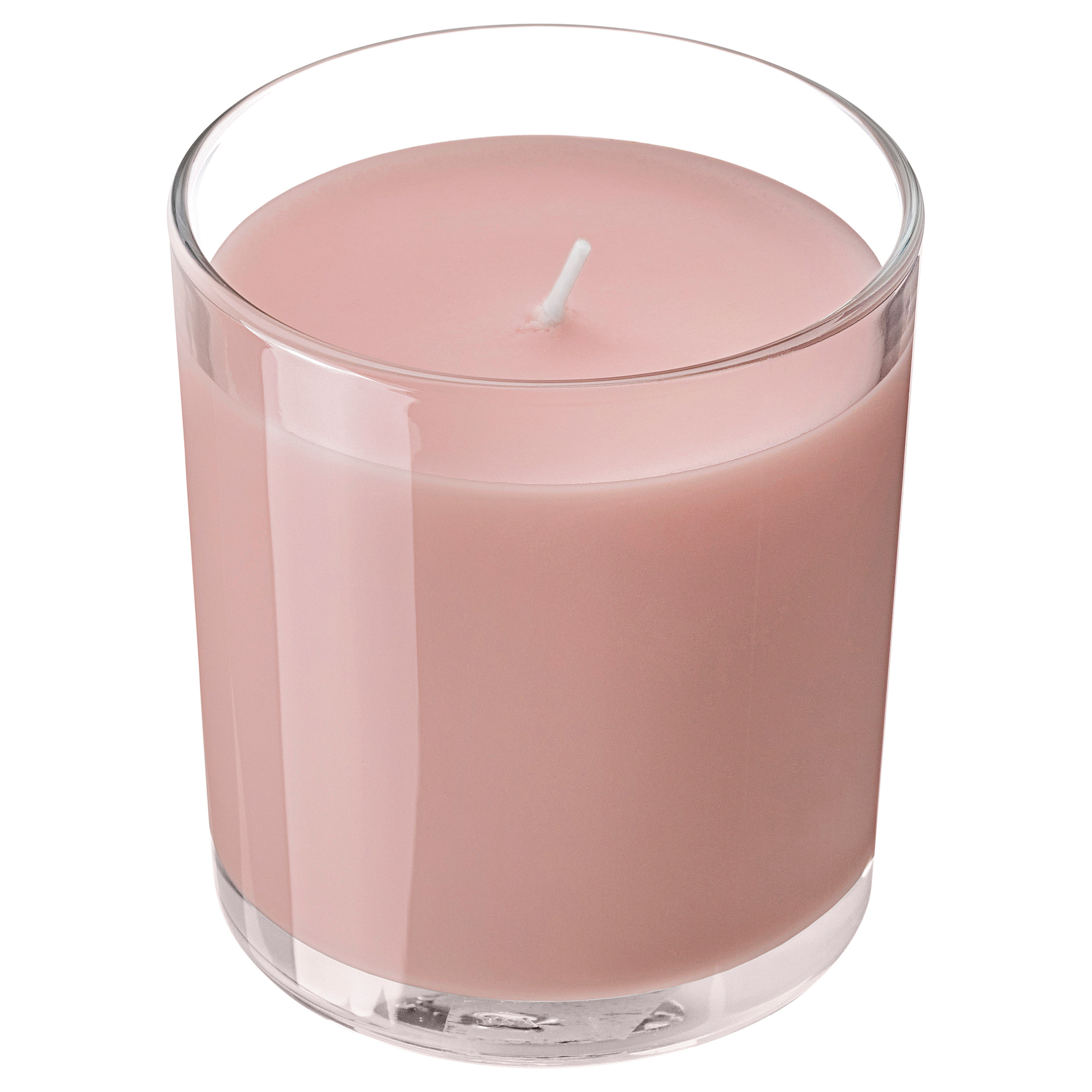 LOTSFÅGEL scented candle in glass