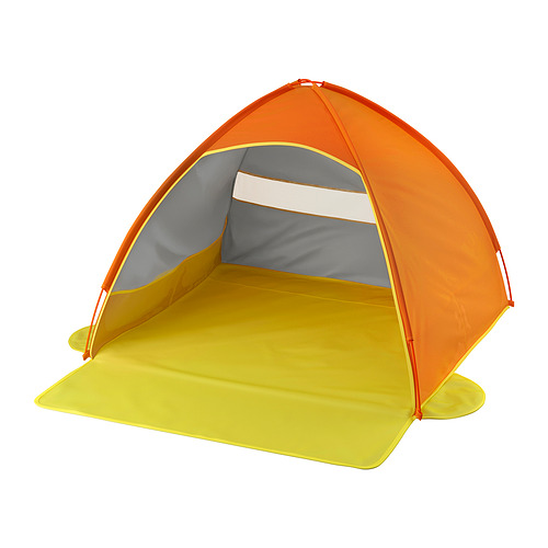 STRANDÖN - sun/wind shelter, bright orange/bright yellow | IKEA Taiwan Online - E1002249_S4