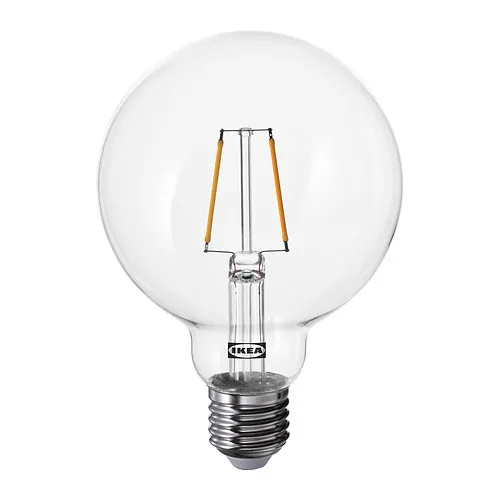 LUNNOM - LED燈泡 E27 150流明, 球形 透明色, 95 公厘 | IKEA 線上購物 - PE860339_S4