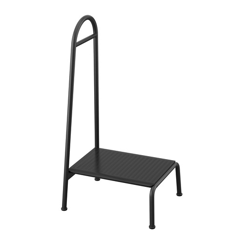 BÄSINGEN - 附扶手墊腳凳, 碳黑色 | IKEA 線上購物 - PE963592_S4