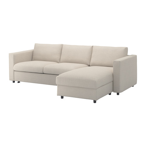 VIMLE cover 3-seat sofa w chaise longue