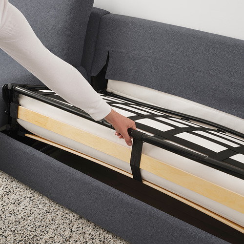 VIMLE - 三人座沙發床, 有寬敞扶手/Gunnared 灰色 | IKEA 線上購物 - PE721657_S4