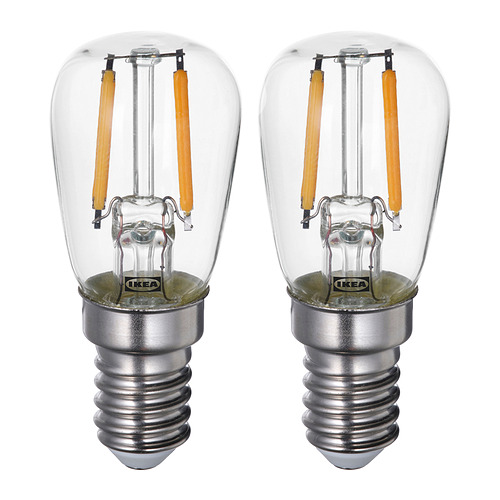 LUNNOM - LED燈泡 E14 100流明, 透明色 | IKEA 線上購物 - PE860348_S4