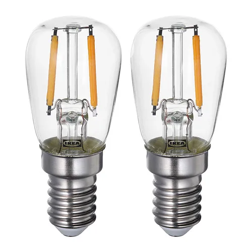 LUNNOM - LED燈泡 E14 100流明, 透明色 | IKEA 線上購物 - PE860348_S4