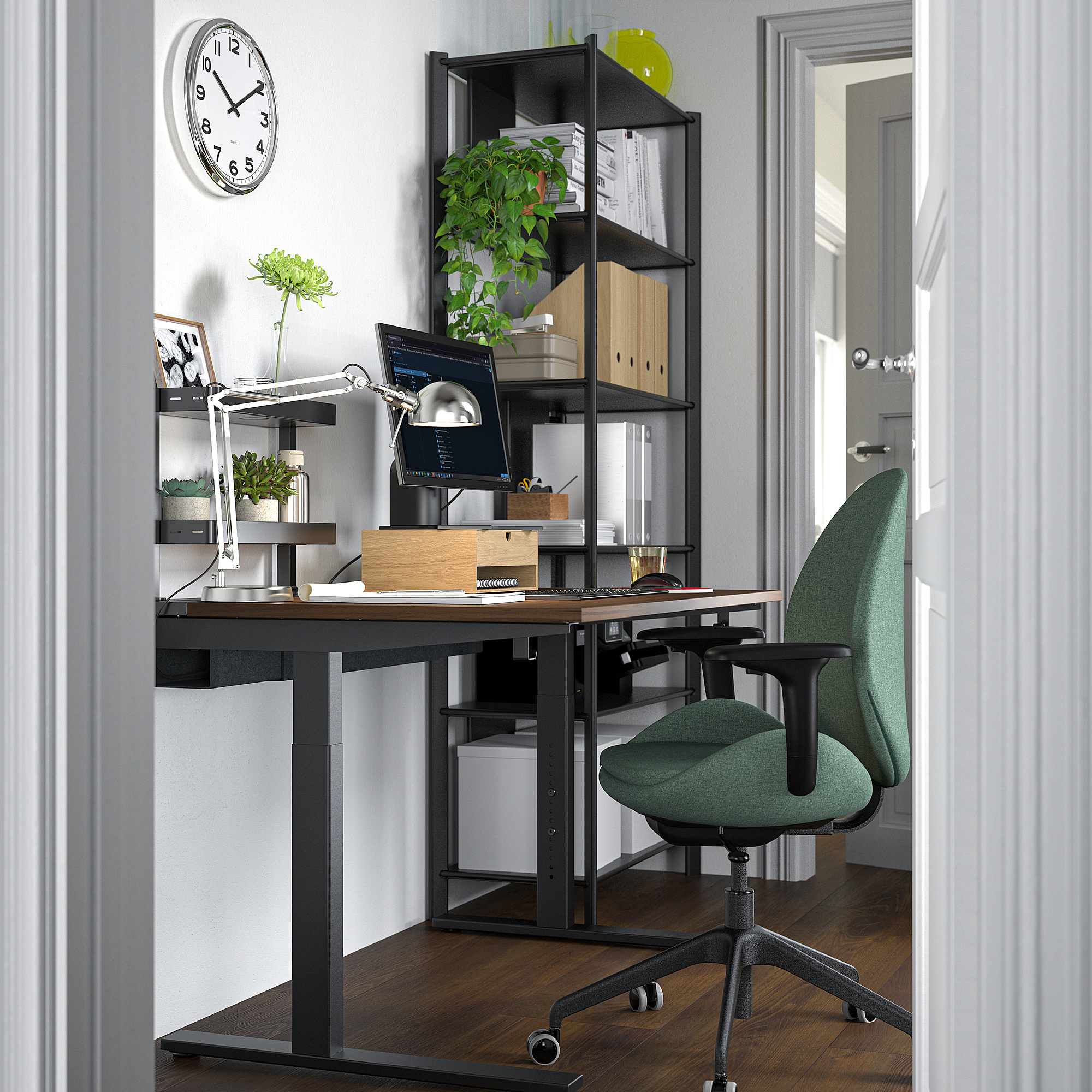 HATTEFJÄLL office chair with armrests