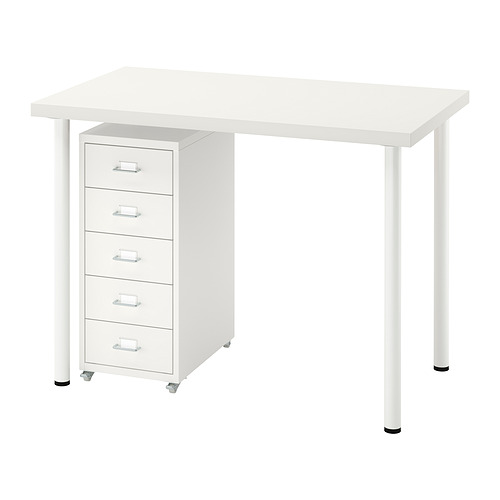 LINNMON/ADILS/HELMER - desk and storage combination, white | IKEA Taiwan Online - E1002311_S4