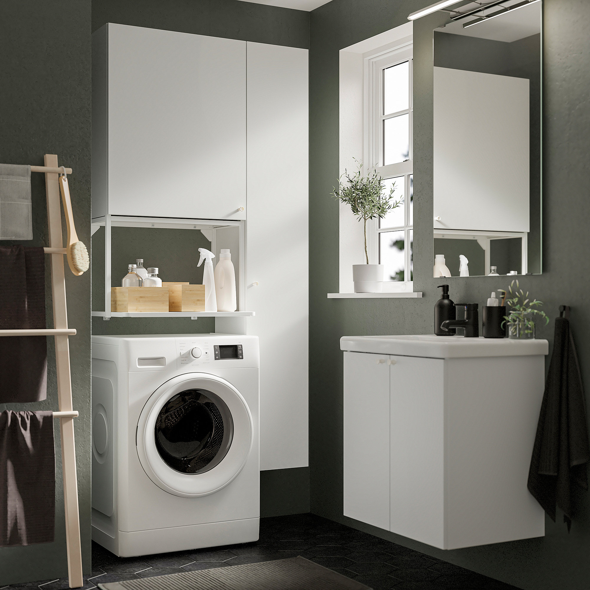 ENHET wall shelf frame