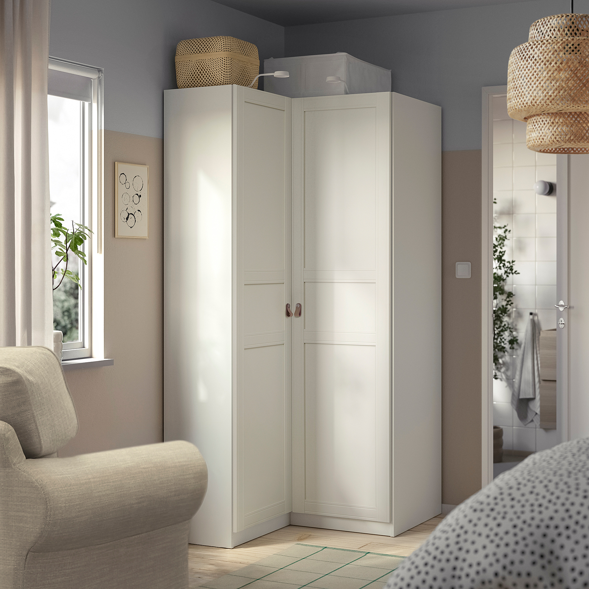 PAX/FLISBERGET corner wardrobe
