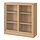 TONSTAD - cabinet with sliding glass doors, oak veneer, 121x37x120 cm | IKEA Taiwan Online - PE898751_S1
