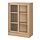 TONSTAD - 玻璃滑門櫃, 實木貼皮, 橡木, 82x37x120 公分 | IKEA 線上購物 - PE898737_S1