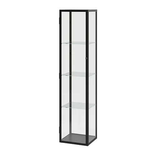 BLÅLIDEN - 玻璃門櫃, 黑色, 35x32x151 公分 | IKEA 線上購物 - PE898753_S4