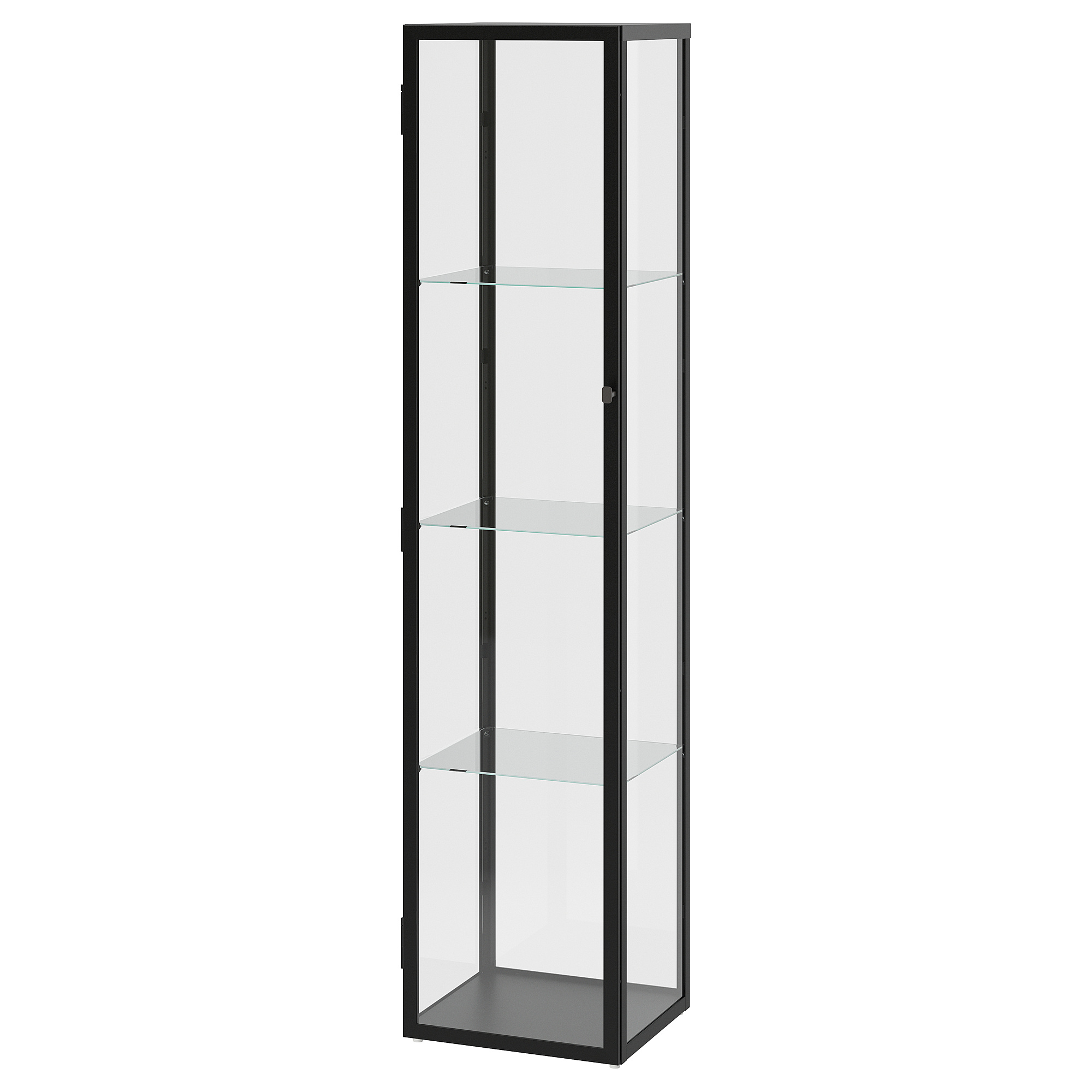 BLÅLIDEN/STRIMSÄV glass-door cabinet with lighting