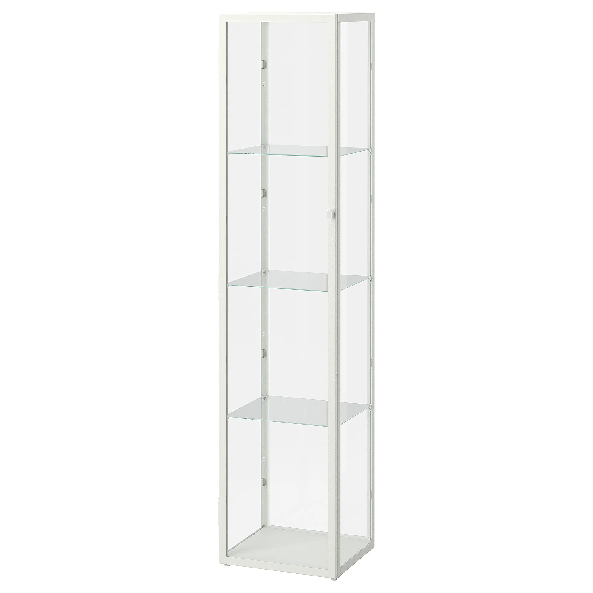 BLÅLIDEN - 玻璃門櫃, 白色, 35x32x151 公分| IKEA 線上購物