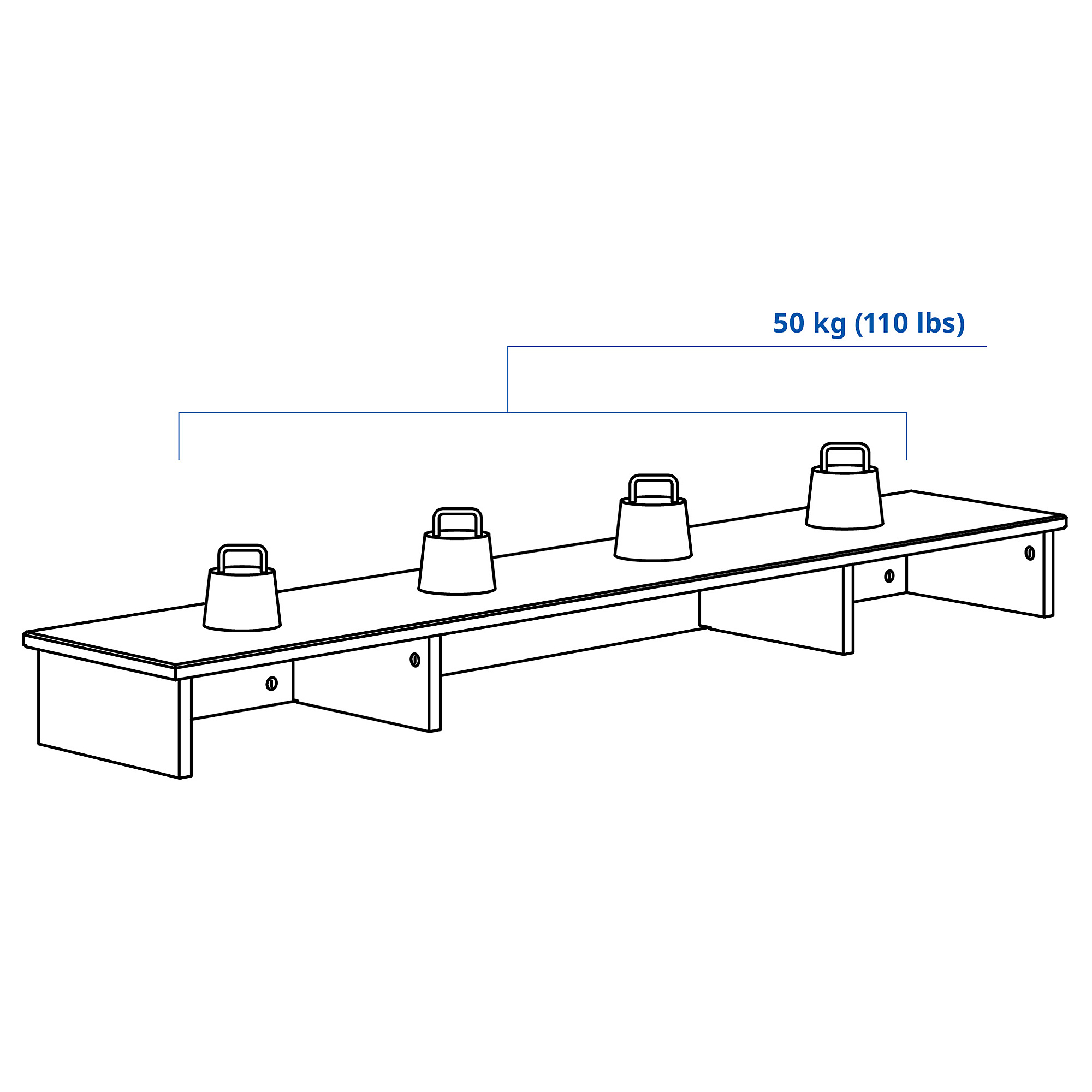 IDANÄS add-on unit desk