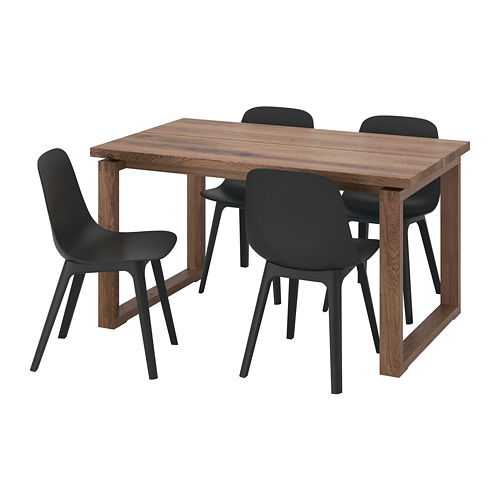 MÖRBYLÅNGA/ODGER table and 4 chairs