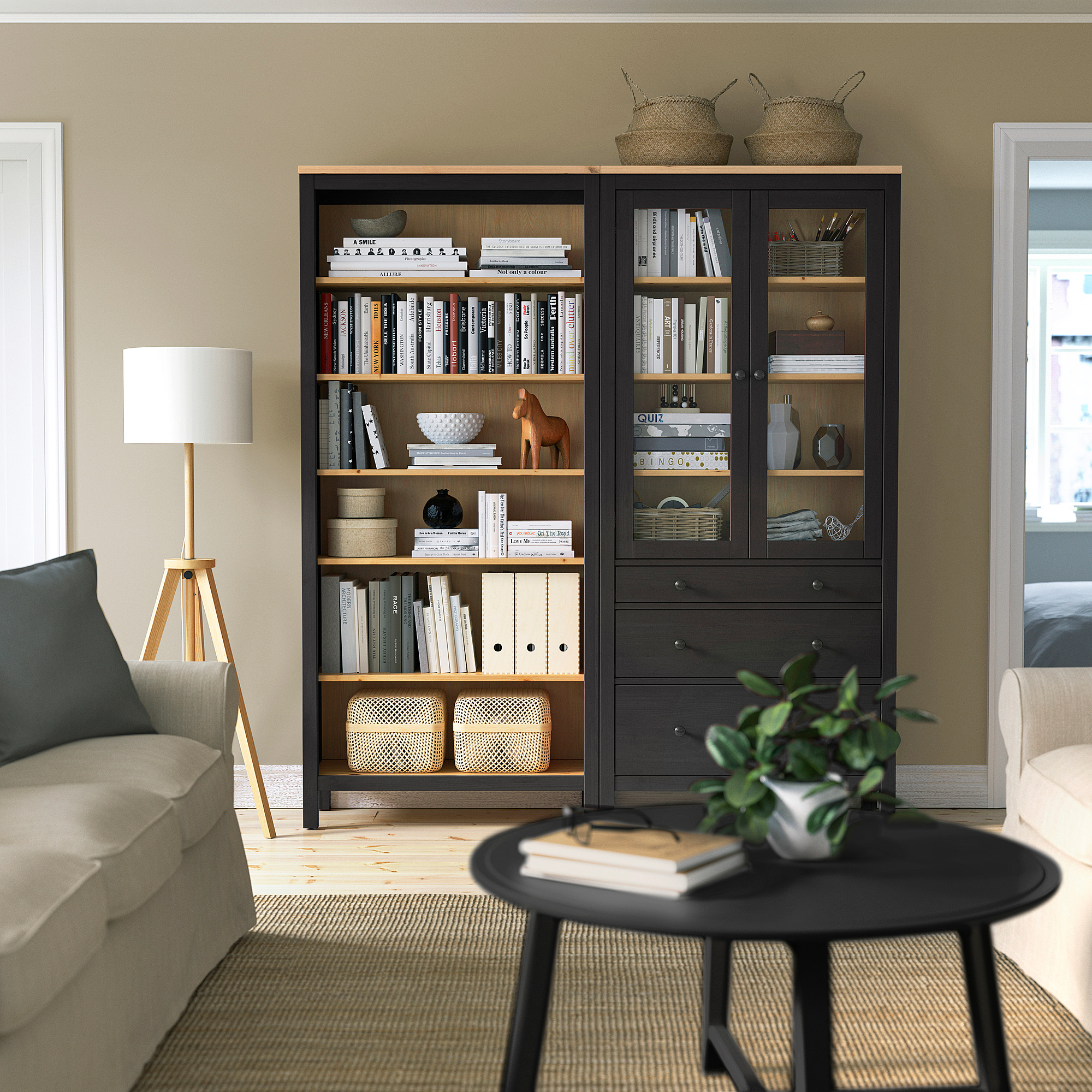 HEMNES 收納組合附門/抽屜