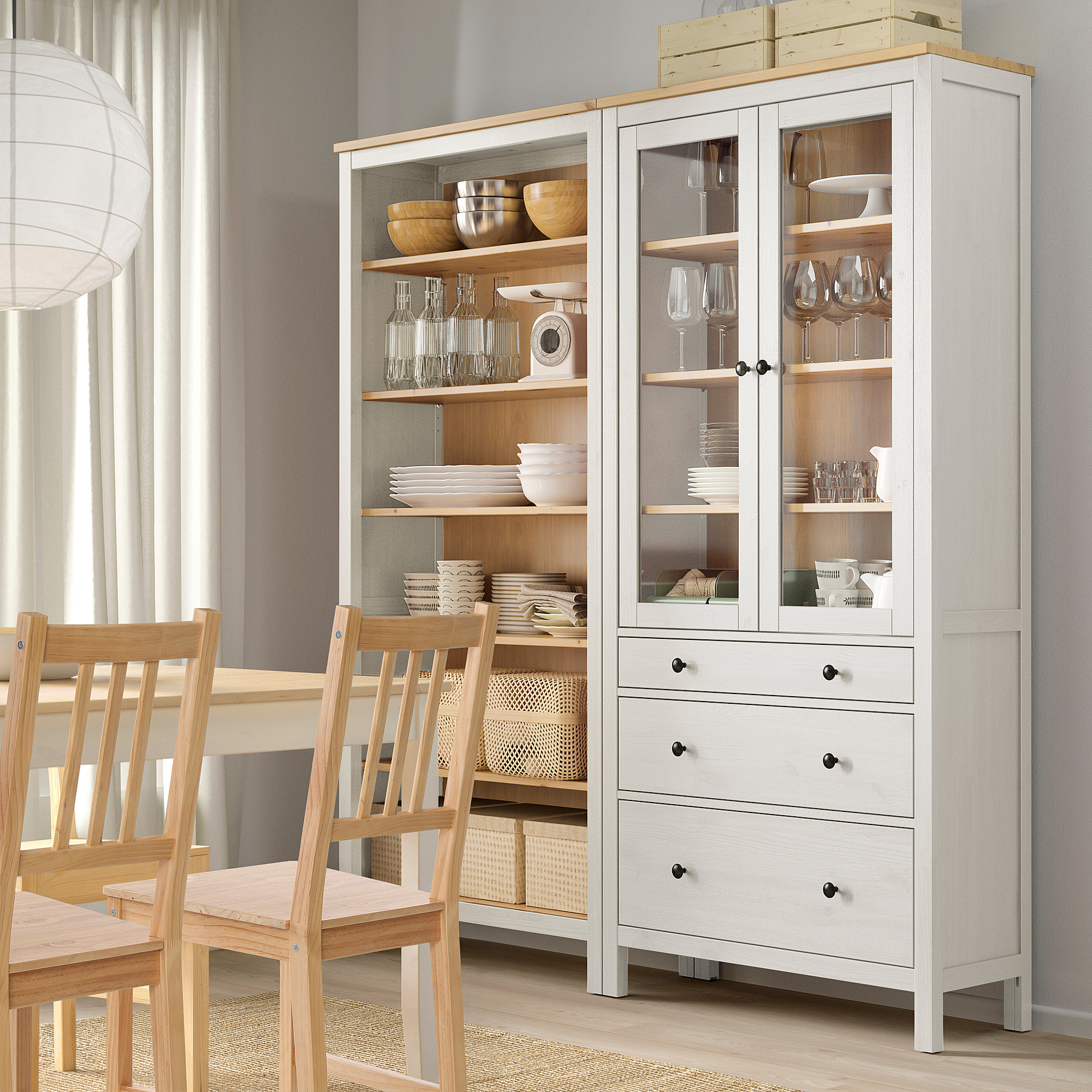 HEMNES 收納組合附門/抽屜