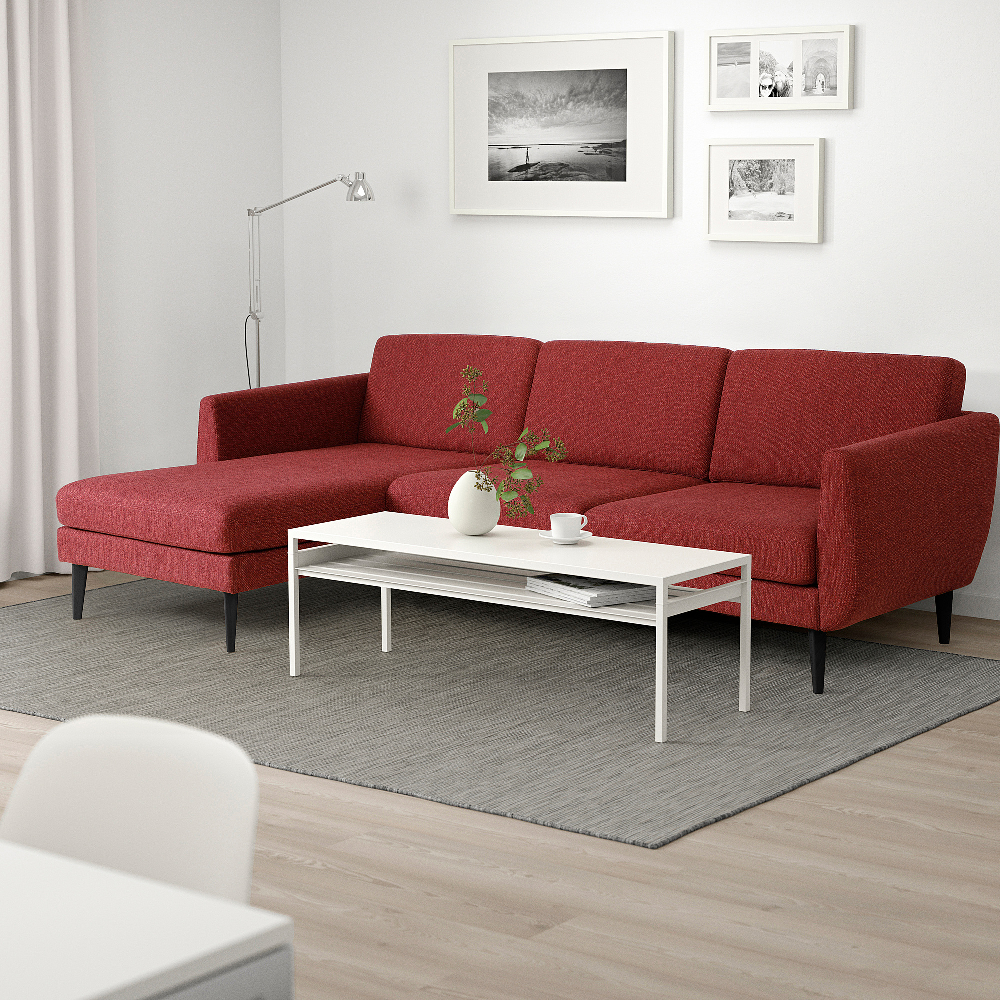 SMEDSTORP 4-seat sofa with chaise longue