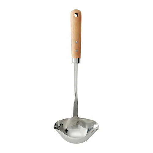 VARDAGEN - soup ladle, graduated/stainless steel beech, 32 cm | IKEA Taiwan Online - PE963799_S4