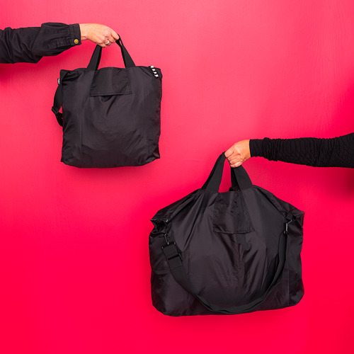 RÄCKLA - 折疊式行李袋, 黑色 | IKEA 線上購物 - PE817207_S4