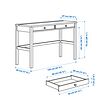 HEMNES 書桌附2抽