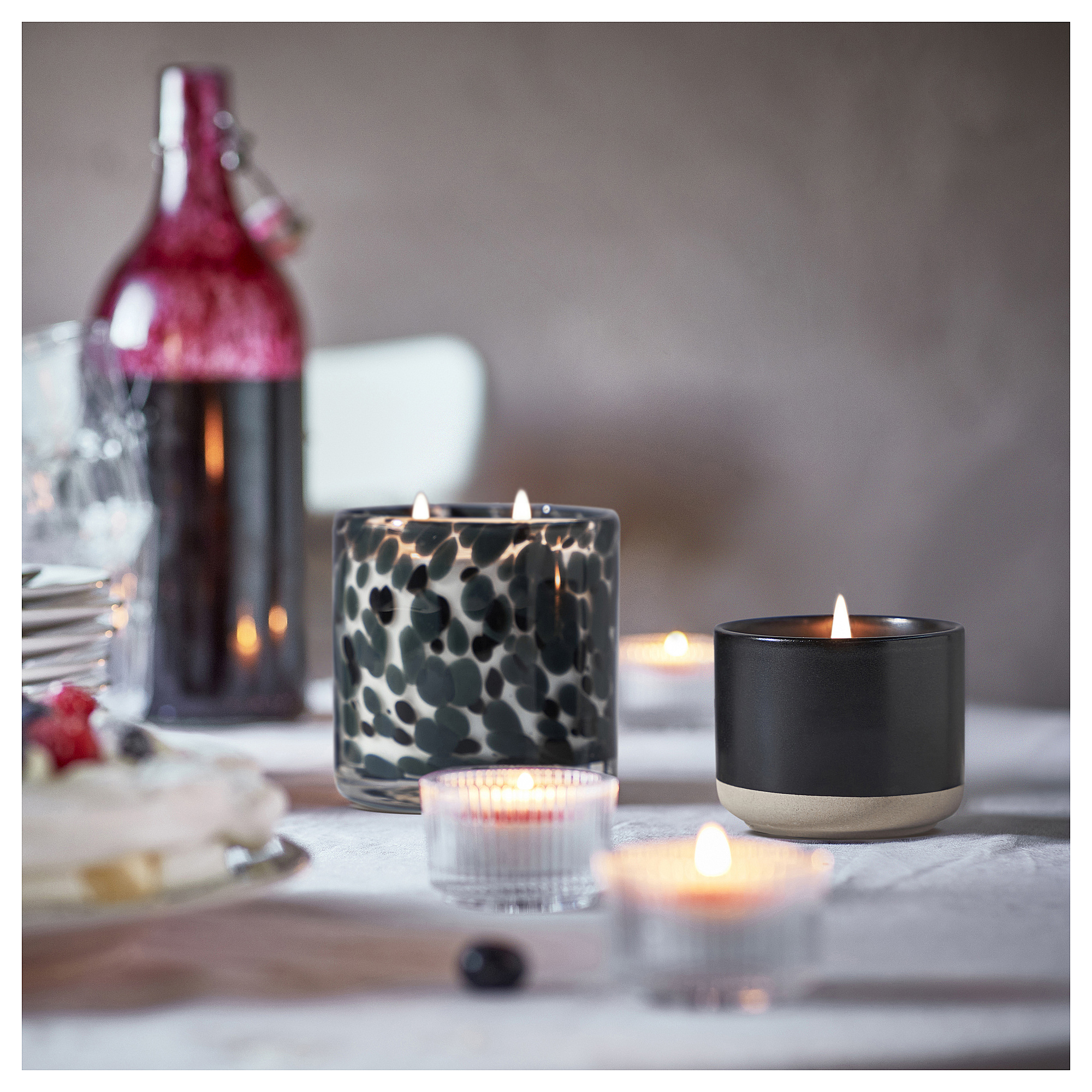 STÖRTSKÖN scented candle in glass, 2 wicks