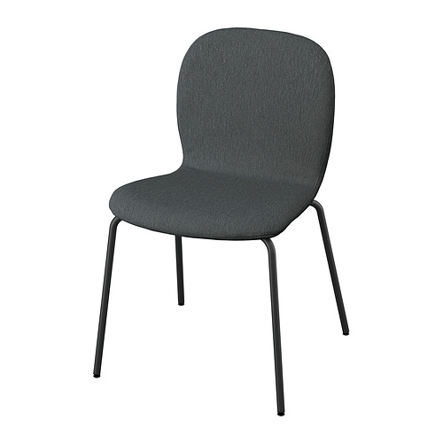 SKÅLSTA - chair, Knäbäck dark grey/tubular metal/black-grey | IKEA Taiwan Online - E1002438_S4