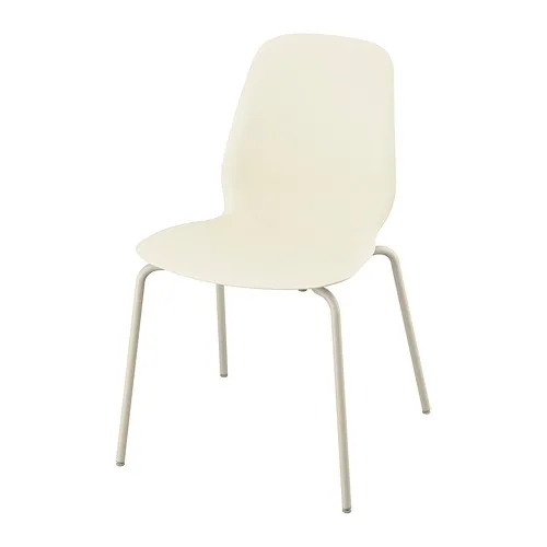 SKÅLSTA - 餐椅, 塑膠米色/管狀金屬/淺灰米色 | IKEA 線上購物 - E1002448_S4