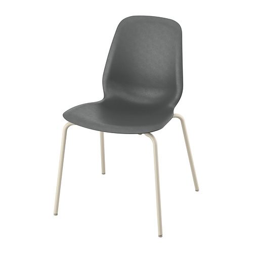 SKÅLSTA - chair, plastic black/tubular metal/light grey-beige | IKEA Taiwan Online - E1002451_S4